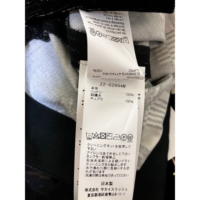 sacai - 新品 22AW SACAI 異素材組み合わせ オープンカラーシャツ 4631