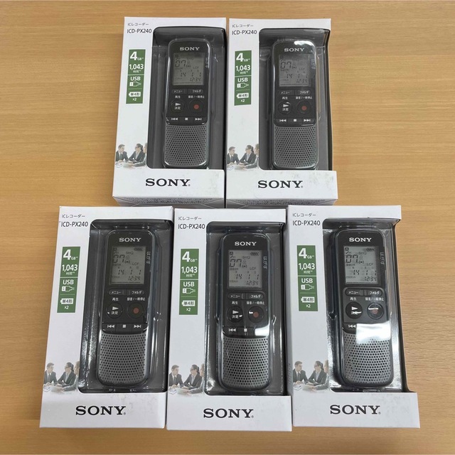 SONY  ICレコーダー ICD-PX240  5個セット