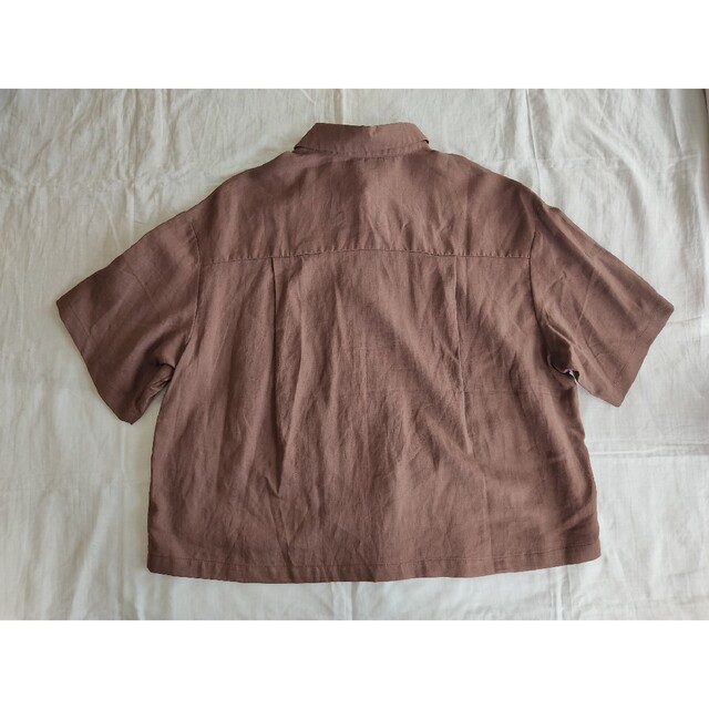 GU(ジーユー)のGU　リネンブレンドシャツ レディースのトップス(シャツ/ブラウス(半袖/袖なし))の商品写真