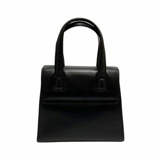 極 美品 希少品 鍵付き LOEWE ロエベ フスタ アナグラム ロゴ レザー 本革 ハンドバッグ ミニ トートバッグ ブラック 黒 60781