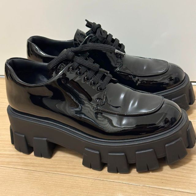 PRADA モノリスローファー レディース 革靴 24cm 新品