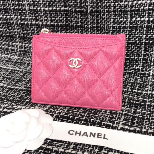 CHANEL マトラッセ キャビアスキン カードケース コインケース 新入荷