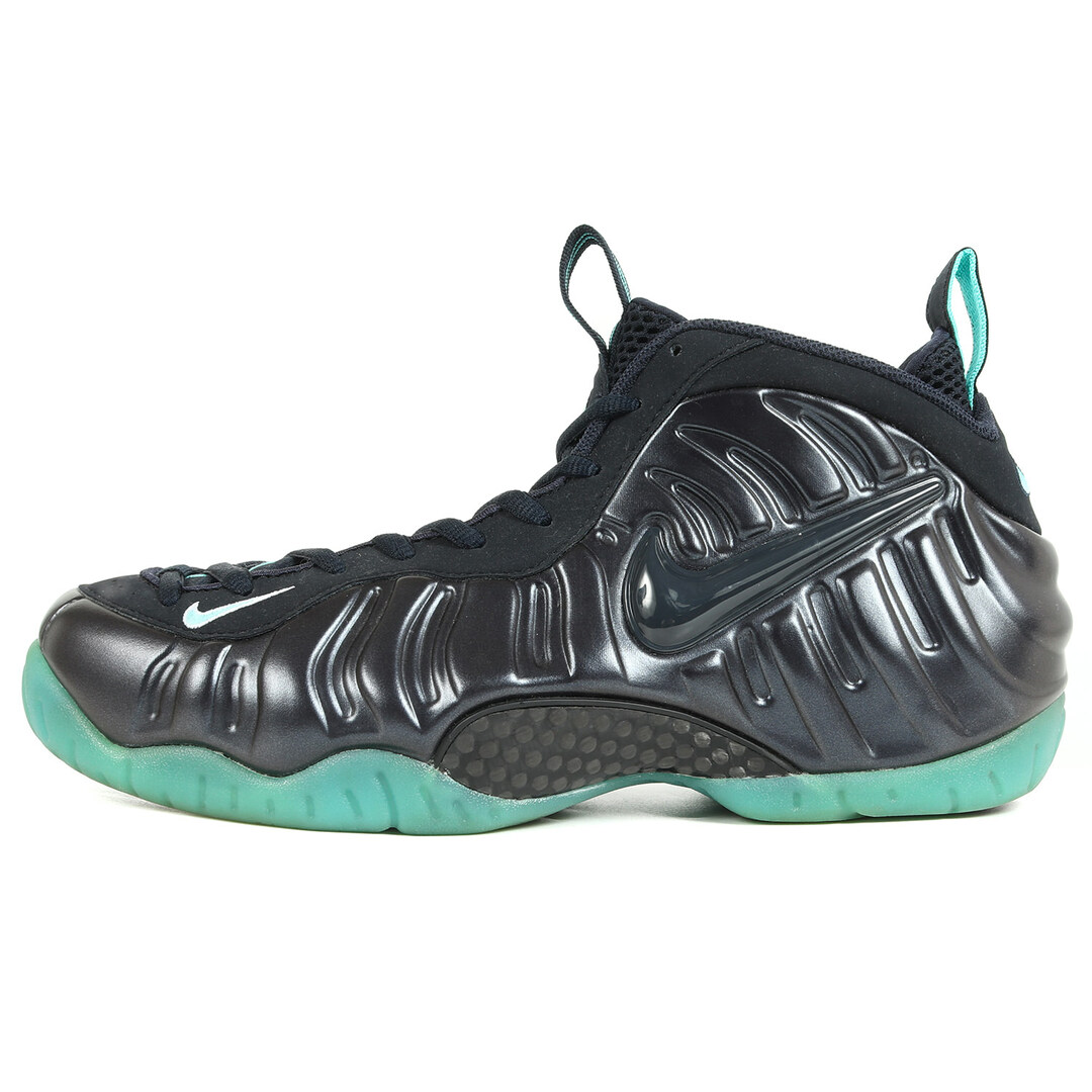 NIKE ナイキ AIR FOAMPOSITE PRO (624041-402) 2014年 エア フォームポジット ダークオブジディアン アクア サイズ：US9.5 27.5cm スニーカー バッシュ【メンズ】【美品】