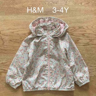 エイチアンドエム(H&M)のH&M花柄ウィンドブレーカー　3-4y 【中古品】(ジャケット/上着)