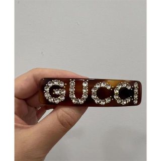 買得 ✨希少✨GUCCI グッチ ロゴ バレッタ ヘアクリップ ヘアピン