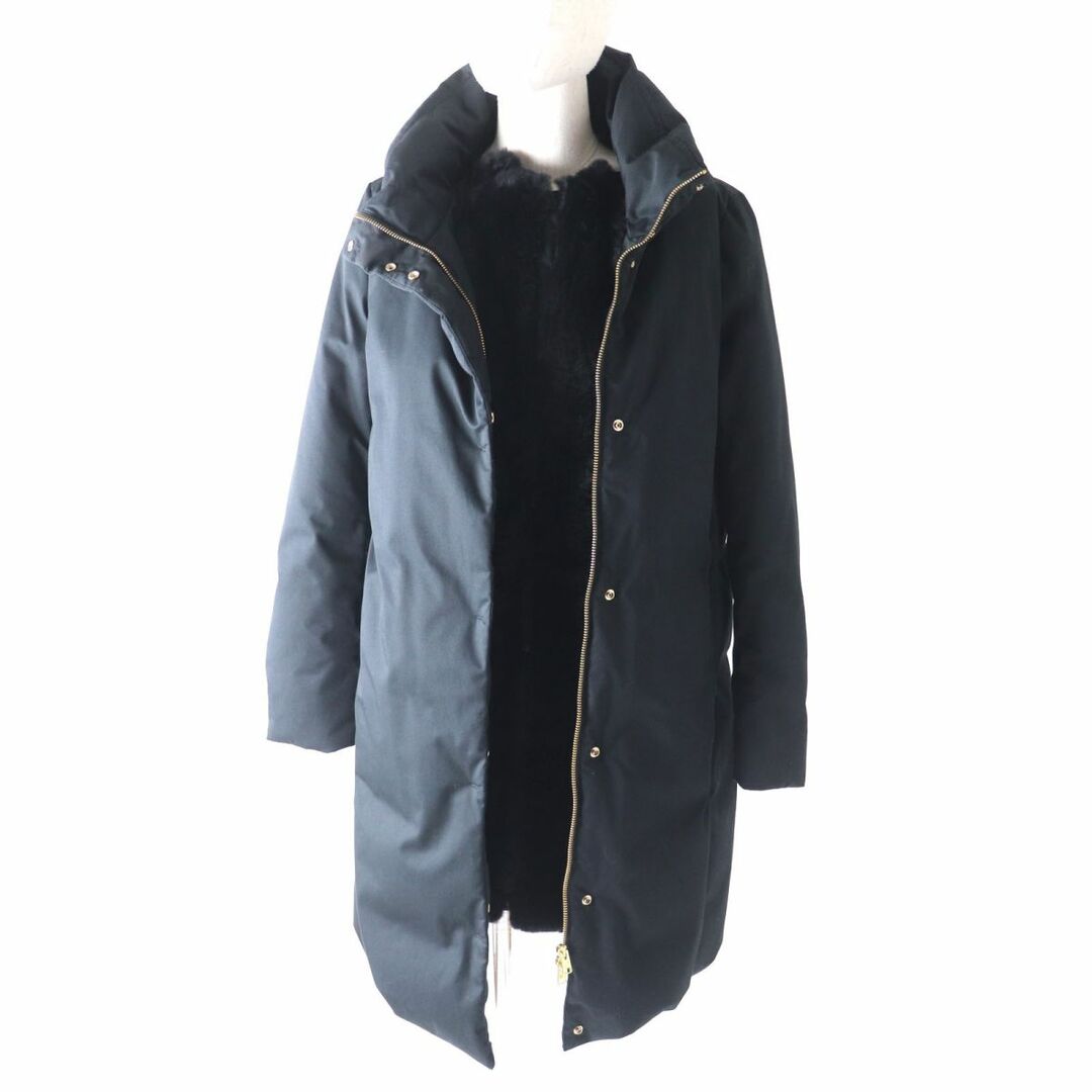 未使用★正規品 定価135300円 2020年 ウールリッチ×ユナイテッドアローズ別注 W'S COCOON COAT UA ダウンコート ラビットファー付 黒 XS  日本サイズS相当  h12-st30323-132