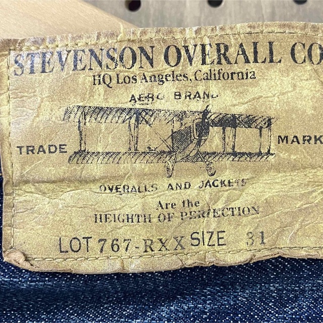 STEVENSON OVERALL(スティーブンソンオーバーオール)のスティーブンソンオーバーオールSTEVENSON OVERALL　LOT767 メンズのパンツ(デニム/ジーンズ)の商品写真