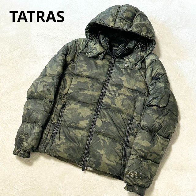 【美品】 TATRAS/ダウンジャケット カーキ 02