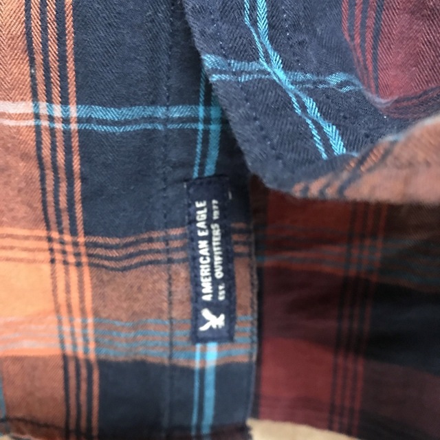 American Eagle(アメリカンイーグル)のアメリカンイーグル　シャツ　チェックシャツ　XS メンズのトップス(シャツ)の商品写真