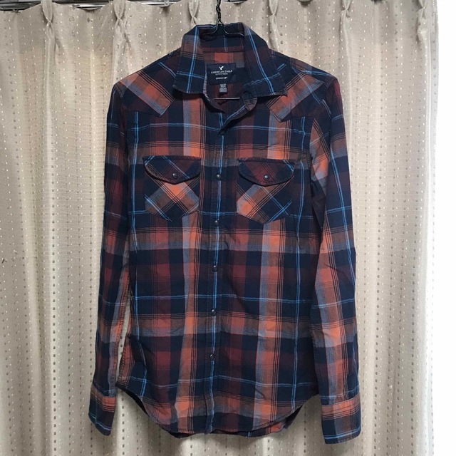 American Eagle(アメリカンイーグル)のアメリカンイーグル　シャツ　チェックシャツ　XS メンズのトップス(シャツ)の商品写真