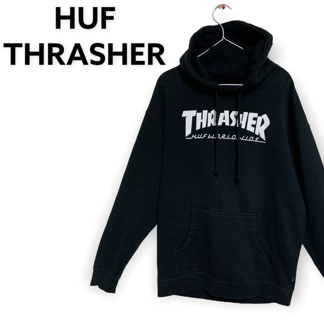 HUF × THRASHER プルオーバーパーカー スウェット | watercolor-in ...