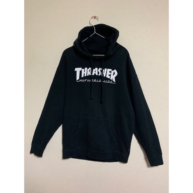 HUF × THRASHER プルオーバーパーカー スウェット-