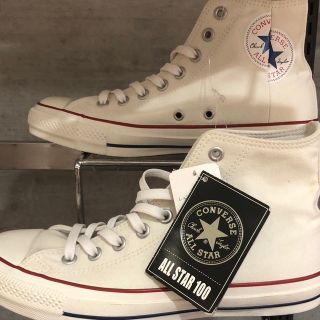 コンバース(CONVERSE)のコンバースデザイン　白　新品(スニーカー)