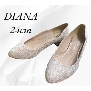 ダイアナ(DIANA)の【限定販売】DIANA♡ダイアナ♡ツイードパンプス♡ラメヒール♡24センチ(ハイヒール/パンプス)