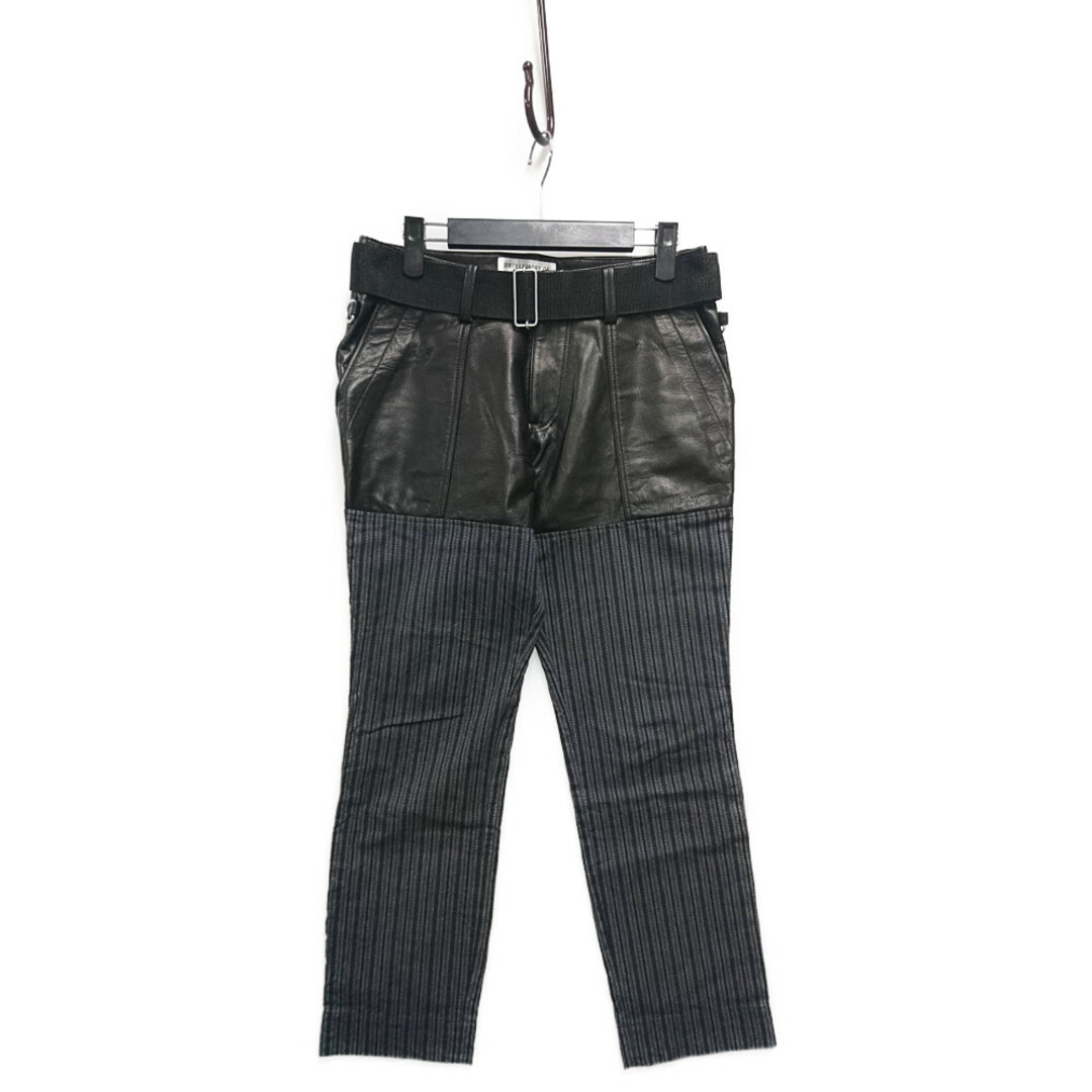 PEEL&LIFT ピールアンドリフト DIAPER ARMY TROUSERS N/L レザー切り替えしアーミー パンツ ブラック サイズM 正規品  / 30540 | フリマアプリ ラクマ