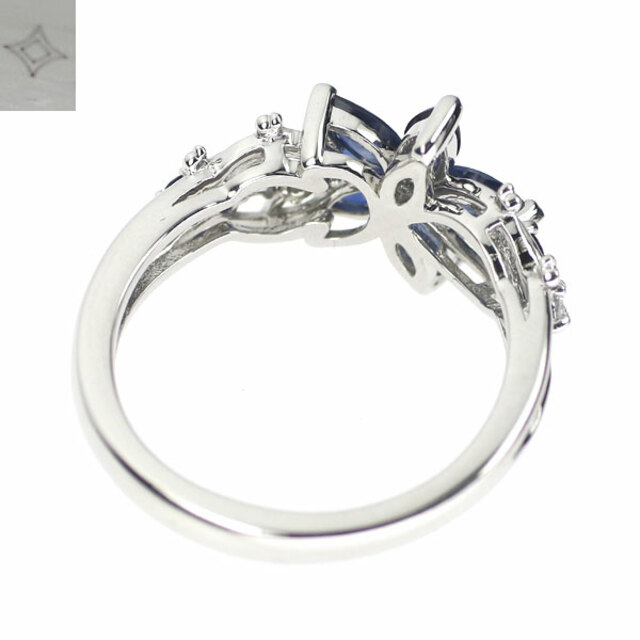 GSTV Pt950 サファイア ダイヤモンド リング 0.90ct D0.02ct GSTV Pt950 サファイア ダイヤモンド リング 0.90ct D0.02ct