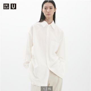 ユニクロ(UNIQLO)のオーバーサイズロングシャツ（長袖）(シャツ/ブラウス(長袖/七分))