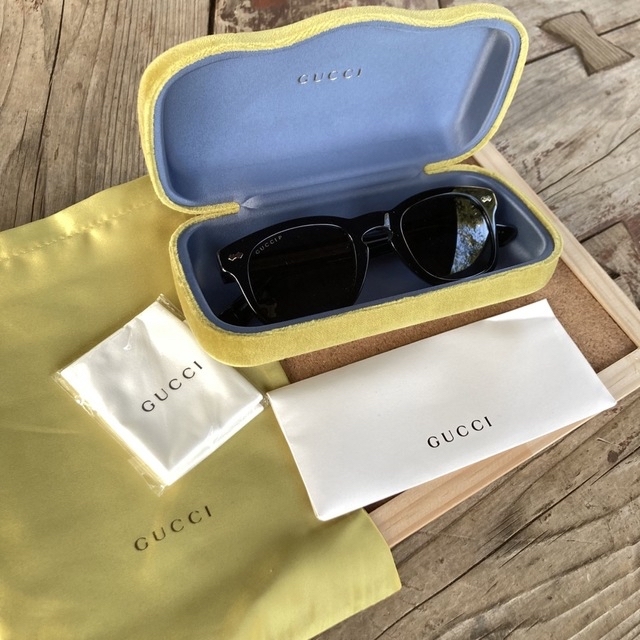 Gucci(グッチ)の新品レア正規品 GUCCI グッチ サングラス アイウェア 完品 ブラック 銀 メンズのファッション小物(サングラス/メガネ)の商品写真