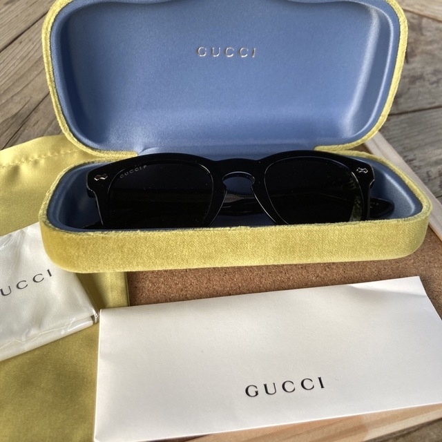 Gucci(グッチ)の新品レア正規品 GUCCI グッチ サングラス アイウェア 完品 ブラック 銀 メンズのファッション小物(サングラス/メガネ)の商品写真