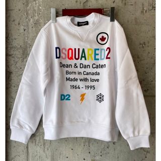 【新品】DSQUARED2 ディースクエアード　ホワイト スウェット トレーナー