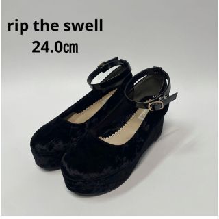 rip the swell リップザスウェル  厚底　パンプス　ブラック　24(ハイヒール/パンプス)