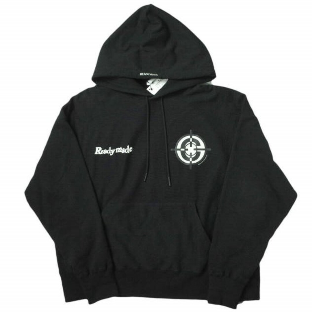 READYMADE レディメイド 22AW 日本製 CLF TARGET HOODIE ターゲットフーディー RM-K01-0000-061 XXL BLACK スウェットプルオーバーパーカー トップス【READYMADE】