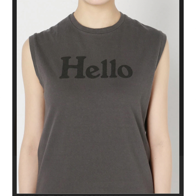 MADISONBLUE マディソンブルー HELLO ノースリーブ Tシャツ