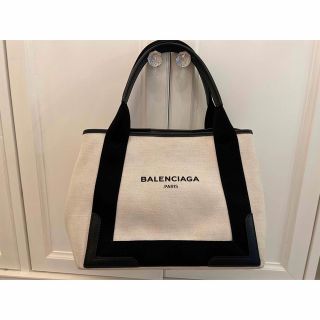 BALENCIAGA BAG - BALENCIAGA NAVYCABAS S トートバッグの通販 by juno