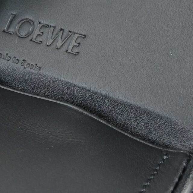 ロエベ LOEWE コインケース ミニポーチ アナグラム ヒールポーチミニ レザー ブラック ユニセックス 送料無料 r9441i