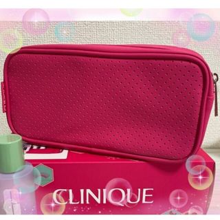 クリニーク(CLINIQUE)のクリニーク　ポーチのみ　ピンク　新品(ペンケース/筆箱)