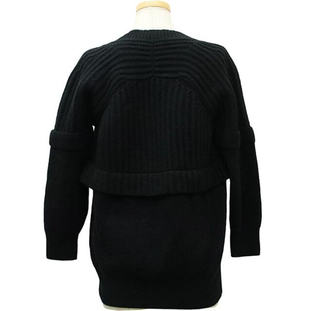 シャネル ニット セーター ブラック 38サイズ レディース 美品 h-k305約42cm身幅