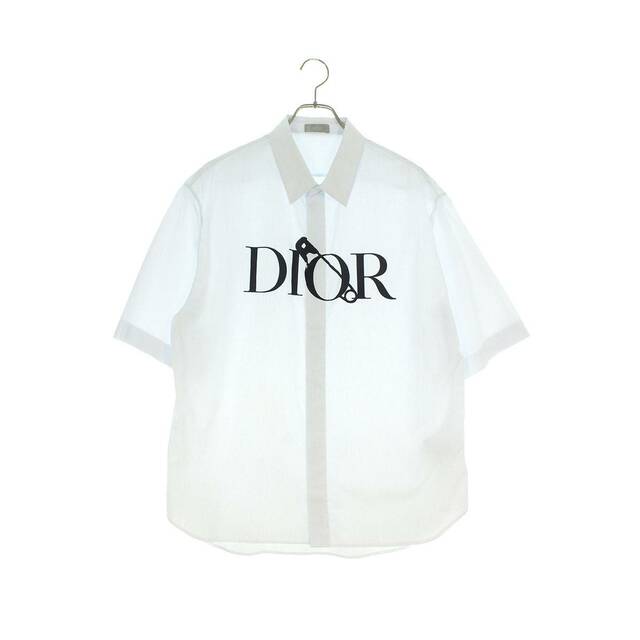 Dior - ディオール  20AW  043C599C5011 ディオールアンドジュディブレイムロゴ半袖シャツ メンズ 41