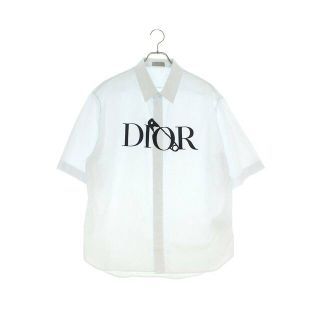 ディオール(Dior)のディオール  20AW  043C599C5011 ディオールアンドジュディブレイムロゴ半袖シャツ メンズ 41(シャツ)