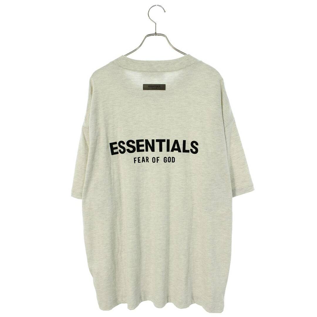 身幅57cmessentials オフホワイトコットン長袖Tシャツ