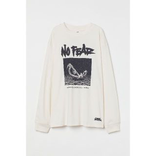 エイチアンドエム(H&M)の3月だけ値下げ! No Fear X H&M オーバーサイズプリント長袖Tシャツ(Tシャツ(長袖/七分))