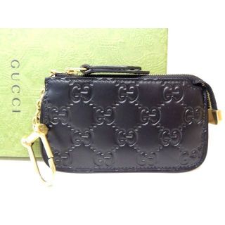 Gucci - GUCCI □ 447964 レザー グッチシマ コインケース キーケース
