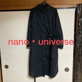 ナノユニバース(nano・universe)の1回だけ着用★ nano・universe 2WAYシャツワンピース(ロングワンピース/マキシワンピース)