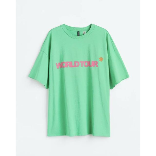 H&M(エイチアンドエム)のJustin Bieber H&M WOULD TOUR オーバーサイズTシャツ レディースのトップス(Tシャツ(半袖/袖なし))の商品写真