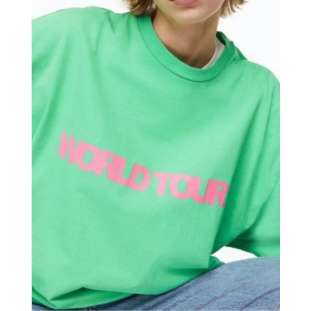 H&M(エイチアンドエム)のJustin Bieber H&M WOULD TOUR オーバーサイズTシャツ レディースのトップス(Tシャツ(半袖/袖なし))の商品写真