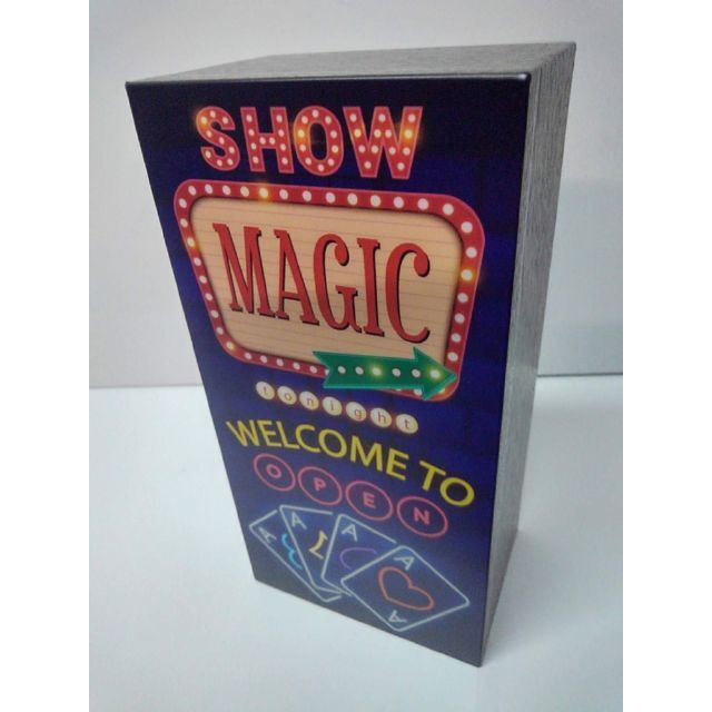 【Mサイズ】マジック 手品 マジシャン バー 看板 置物 雑貨 ライトBOX エンタメ/ホビーのテーブルゲーム/ホビー(トランプ/UNO)の商品写真