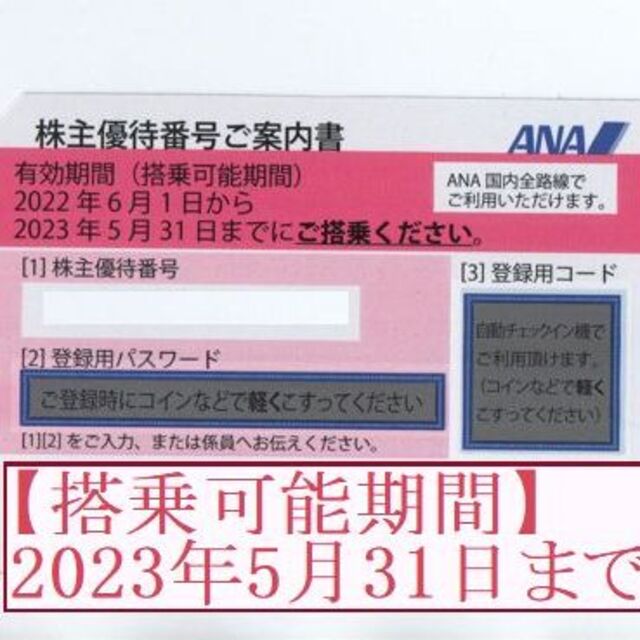 ANA 株主優待券 ：1枚（有効期限：2023年5月31日）