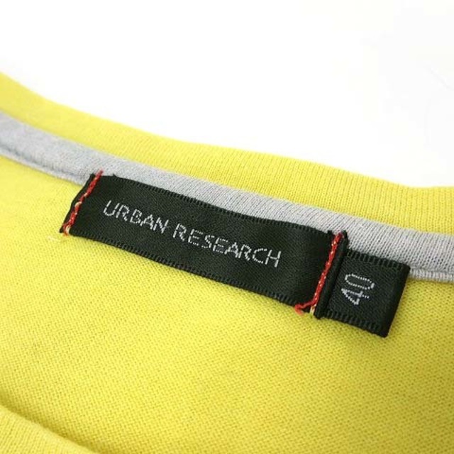 URBAN RESEARCH(アーバンリサーチ)のアーバンリサーチ Tシャツ ポケットT 配色 クルーネック L 40 黄 メンズのトップス(Tシャツ/カットソー(半袖/袖なし))の商品写真