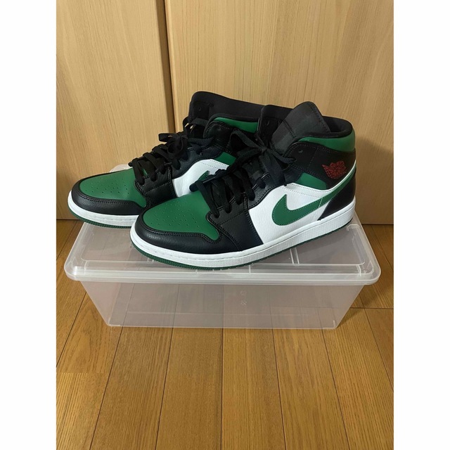 30cm)NIKE AIR JORDAN 1 MID "PINE GREEN"