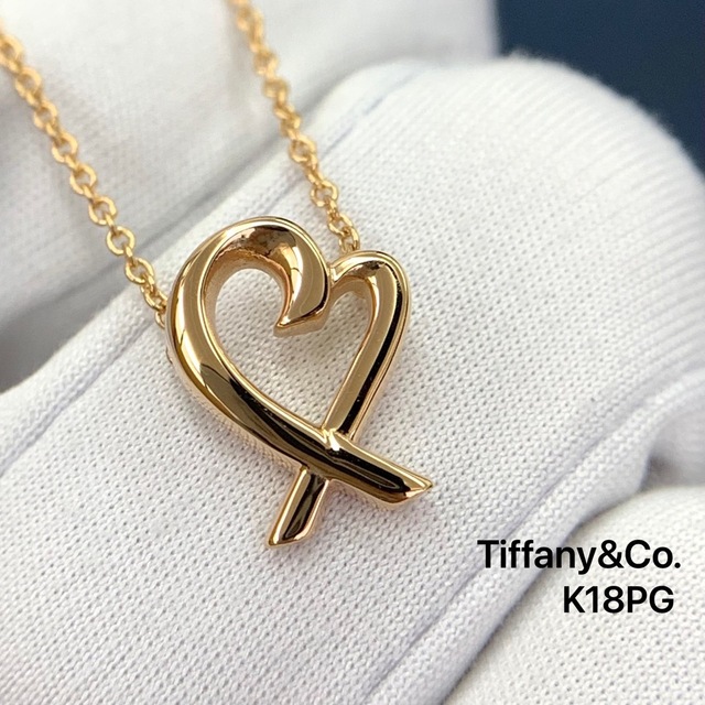 Tiffany & Co. - K18PG ティファニー ラビングハート  ネックレス　パロマピカソ
