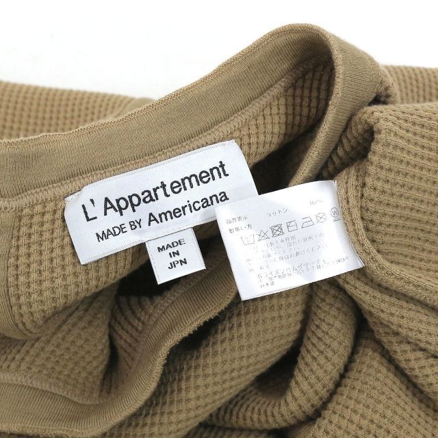 L'Appartement DEUXIEME CLASSE(アパルトモンドゥーズィエムクラス)のアパルトモン メイドバイ アメリカーナ 19AW サーマルプルオーバー レディースのトップス(Tシャツ(長袖/七分))の商品写真