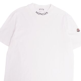モンクレール クルーネック ベアプリント 半袖Tシャツ メンズ グレー M コットン MONCLER