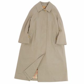 バーバリー(BURBERRY)のVintage バーバリー Burberrys コート 英国製 ライナー付き ステンカラーコート バルマカーンコート コットン100％ アウター レディース 8(M相当) カーキベージュ(その他)