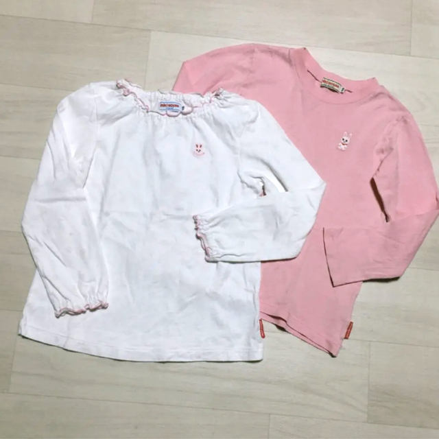 mikihouse(ミキハウス)のミキハウス　シンプル　長袖 Tシャツ キッズ/ベビー/マタニティのキッズ服女の子用(90cm~)(Tシャツ/カットソー)の商品写真