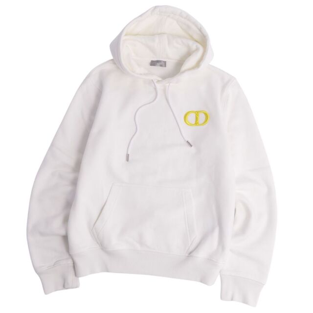 極美品 ディオールオム DIOR HOMME パーカー 21SS CD ICON スウェットシャツ フーディー プルオーバー コットン トップス  メンズ イタリア製 XXS ホワイト | フリマアプリ ラクマ