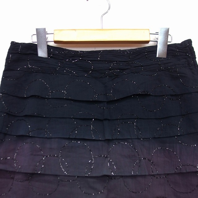 OZONE ROCKS(オゾンロックス)のオゾンロックス OZONE ROCKS 台形 スカート ミニ 膝上 ティアード レディースのスカート(ミニスカート)の商品写真